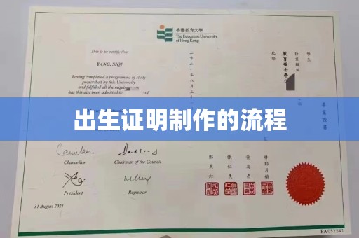梅里斯出生证明制作的流程