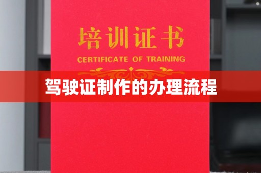 梅里斯驾驶证制作的办理流程