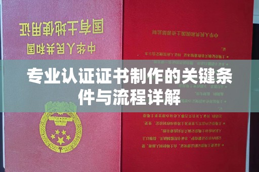 梅里斯专业认证证书制作的关键条件与流程详解