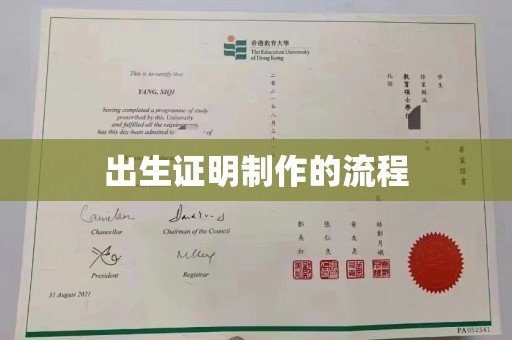梅里斯出生证明制作的流程