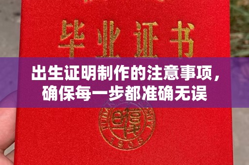 梅里斯出生证明制作的注意事项，确保每一步都准确无误