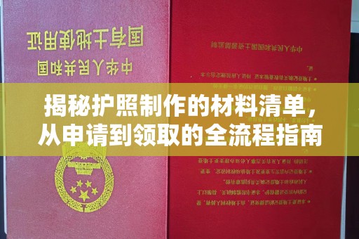 梅里斯揭秘护照制作的材料清单，从申请到领取的全流程指南